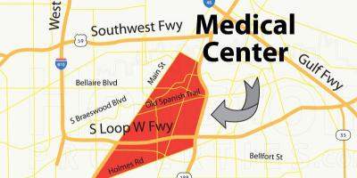Kaart Houston medical center