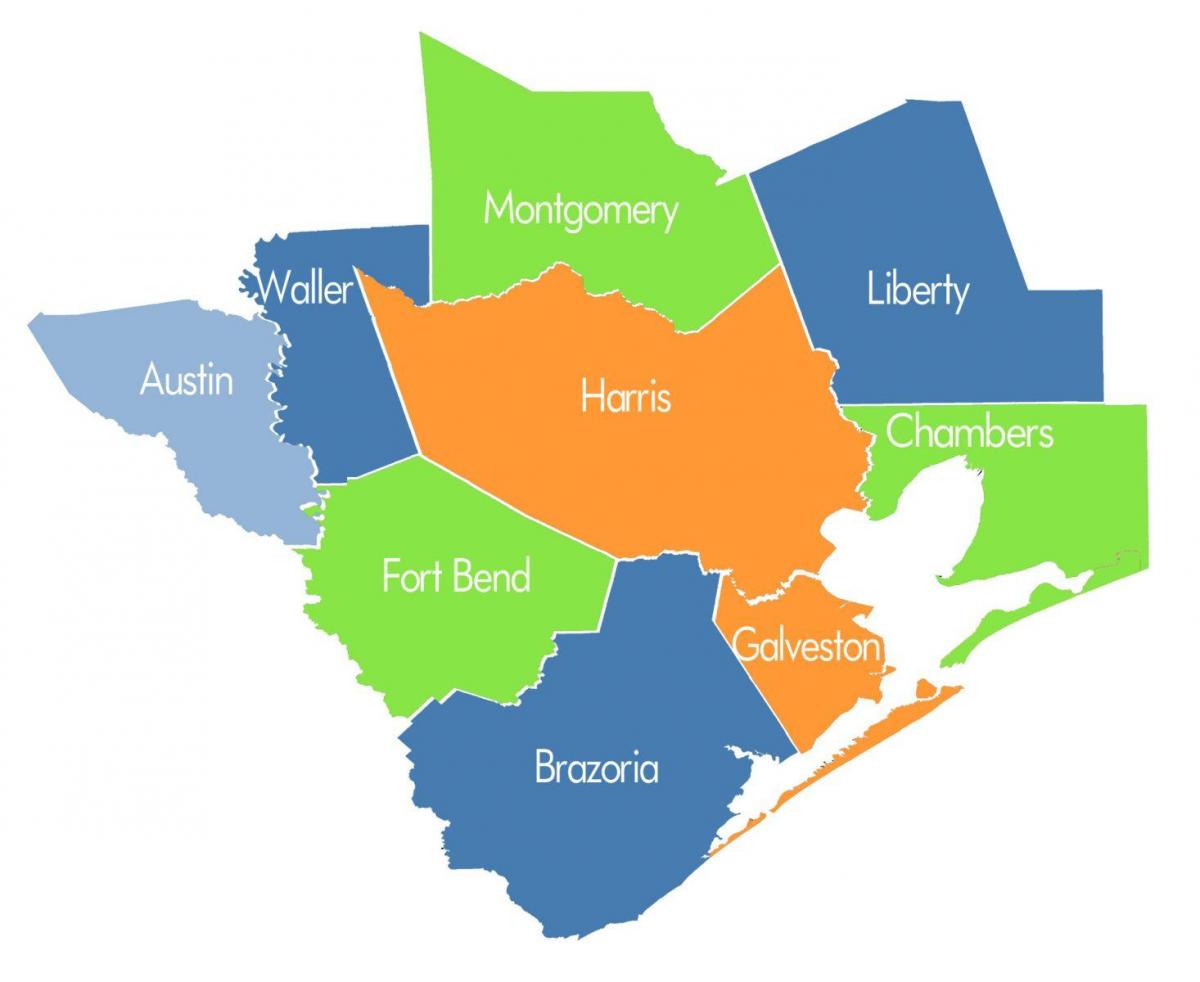 maakonna kaart Houston