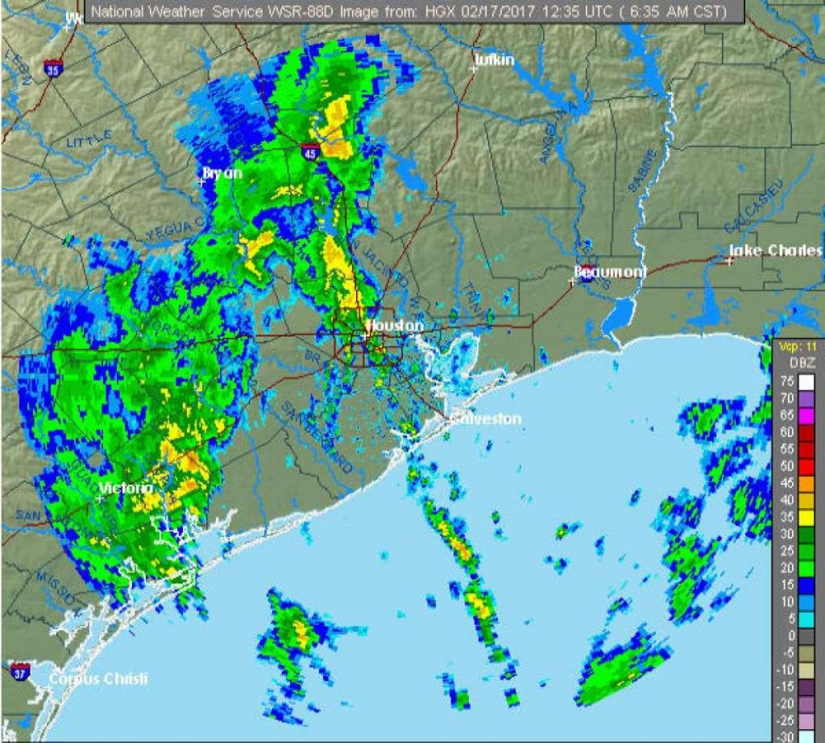 vihm kaart Houston
