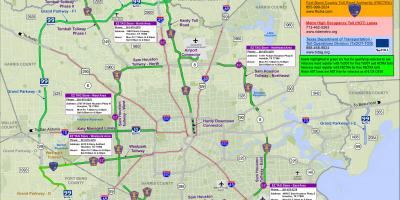 Kaart Houston tasulised teed