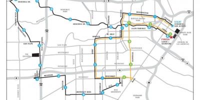 Kaart Houston maraton